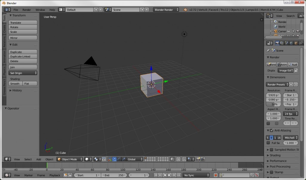 Blender screenshot