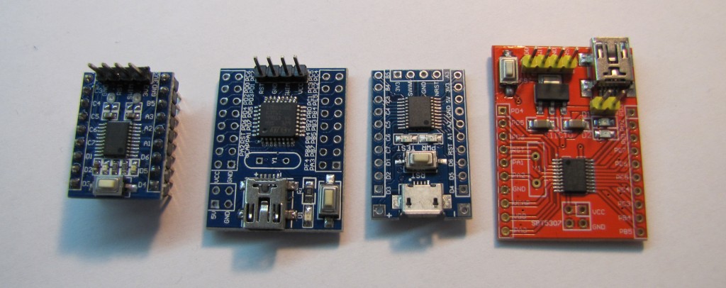 מבחר לוחות פיתוח סיניים ל-STM8S