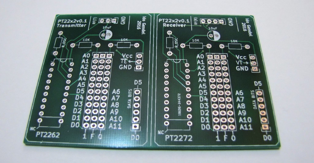 ה-PCB לג'וקים מסדרת PT2262/72