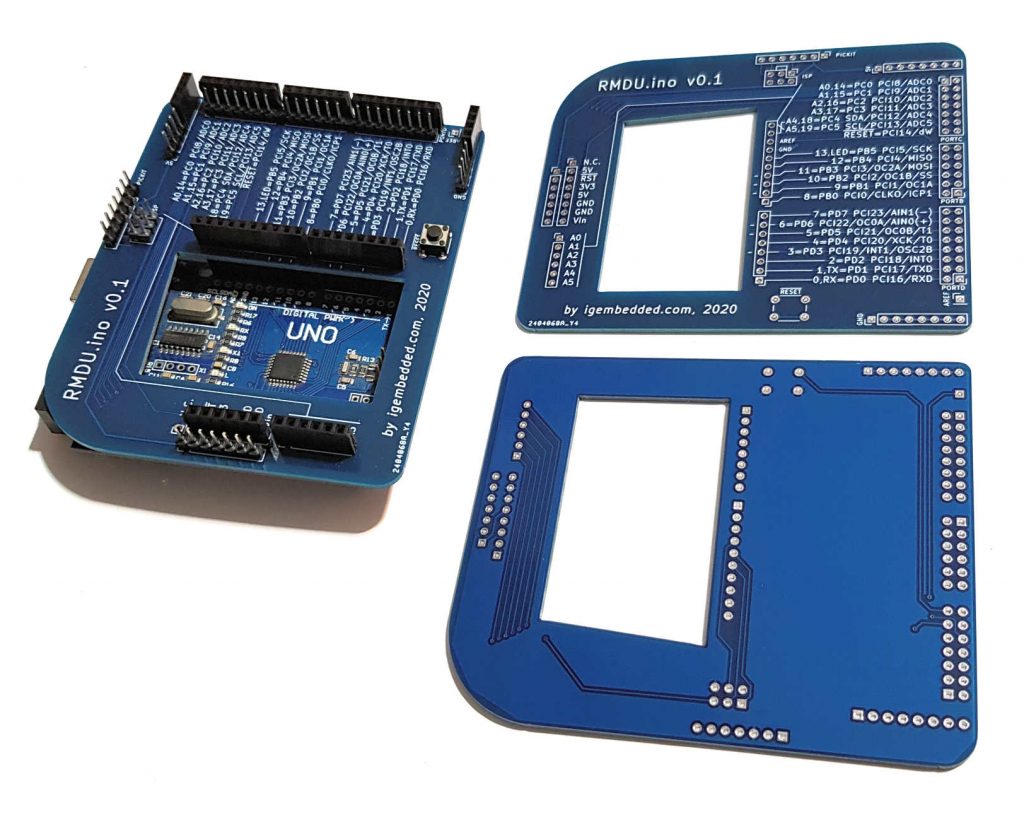 ה-PCB הריק והמאוכלס