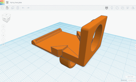 דגם ה"טבעת" ב-Tinkercad